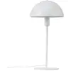 Image de Lampe de table simple en métal blanc et abat-jour en forme de dôme