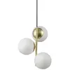 Image de Suspension métal/verre or H36.5cm