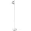 Image de Lampadaire en métal blanc mat et chrome