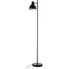 Image de Lampadaire en métal noir mat et chrome