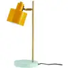Image de Lampe à poser en métal jaune curry laiton turquoise