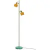 Image de Lampadaire en métal curry laiton turquoise