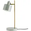 Image de Lampe à poser en métal gris/laiton