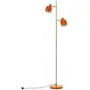 Image de Lampadaire en métal orange/ laiton