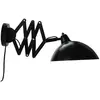 Image de Applique en métal noir et intérieur blanc