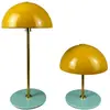 Image de Lampe à poser en métal moutarde turquoise paquet de 2