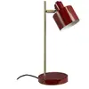 Image de Lampe à poser en métal rouge foncé/laiton