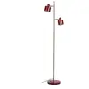 Image de Lampadaire en métal rouge foncé/ laiton