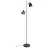 Image de Lampadaire en métal vert foncé/ laiton