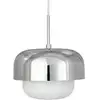 Image de Suspension en verre et métal, chrome
