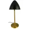 Image de Lampe à poser en Métal, noir et laiton