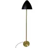 Image de Lampadaire en métal, noir et laiton