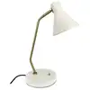 Image de Lampe à poser en métal crème blanc / laiton