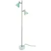 Image de Lampadaire en métal vert menthe / laiton