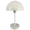 Image de Lampe à poser en métal blanc perlé mat