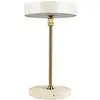 Image de Lampe à poser en métal travertin