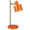 Image de Lampe de table mini en métal orange/laiton
