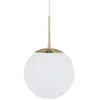 Image de Suspension en laiton élégant et minimaliste avec sphère Ø25cm
