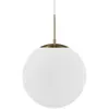 Image de Suspension en laiton élégant et minimaliste avec sphère Ø35cm