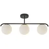 Image de Suspension noire de style nordique avec sphères de verre