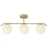 Image de Suspension doré de style nordique avec sphères de verre