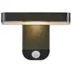 Image de Applique murale d'extérieur led solaire h12cm noir