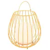 Image de Lampe à poser extérieur plastique métal diamètre 28cm orange