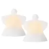 Image de Lot de 2 ange led 10cm blanc