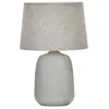 Image de Lampe à poser en grès blanc