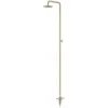 Image de Lussero   Douche extérieure sur pied en acier inoxydable 304 finition laiton (eau froide)