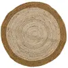 Image de Tapis en jute brun 90cm ø