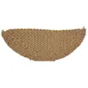 Image de Paillasson en forme de demi-lune en fibres torsadées beiges 120x40