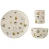 Image de Ensemble de vaisselle en grès blanc ( lot de 3 )