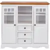 Image de Buffet avec 2 portes en verre 3 tiroirs