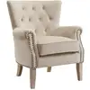 Image de Fauteuil en sergé beige