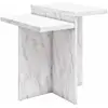 Image de Table basse en effet marbre blanc