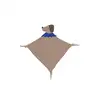 Image de Doudou chien marron en coton biologique H38x36cm