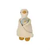 Image de Peluche de canard beige en coton H7,5×31×14,5 cm