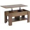 Image de Table basse avec plateau relevable effet bois marron 96*50