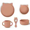 Image de Set vaisselle vivi cat dark rose