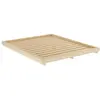 Image de Lit futon dock en pin massif, style japonais naturel 140x200