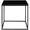 Image de Table d'appoint en métal et bois - noir