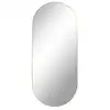 Image de Miroir ovale en métal 35x80cm - laiton