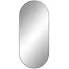 Image de Miroir ovale en métal 35x80cm - noir