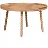 Image de Table basse ronde en bois de manguier élégant