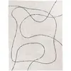 Image de Tapis avec formes organiques - 160x230cm beige coton