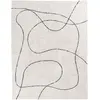 Image de Tapis avec formes organiques - 200x300cm beige coton