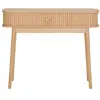 Image de Console 2 portes coulissantes en bois l100cm - bois clair
