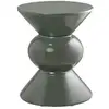 Image de Table d'appoint ronde en fibre de verre 33,5x33.5cm - vert