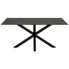 Image de Table rectangulaire en céramique 6 places l160 gris